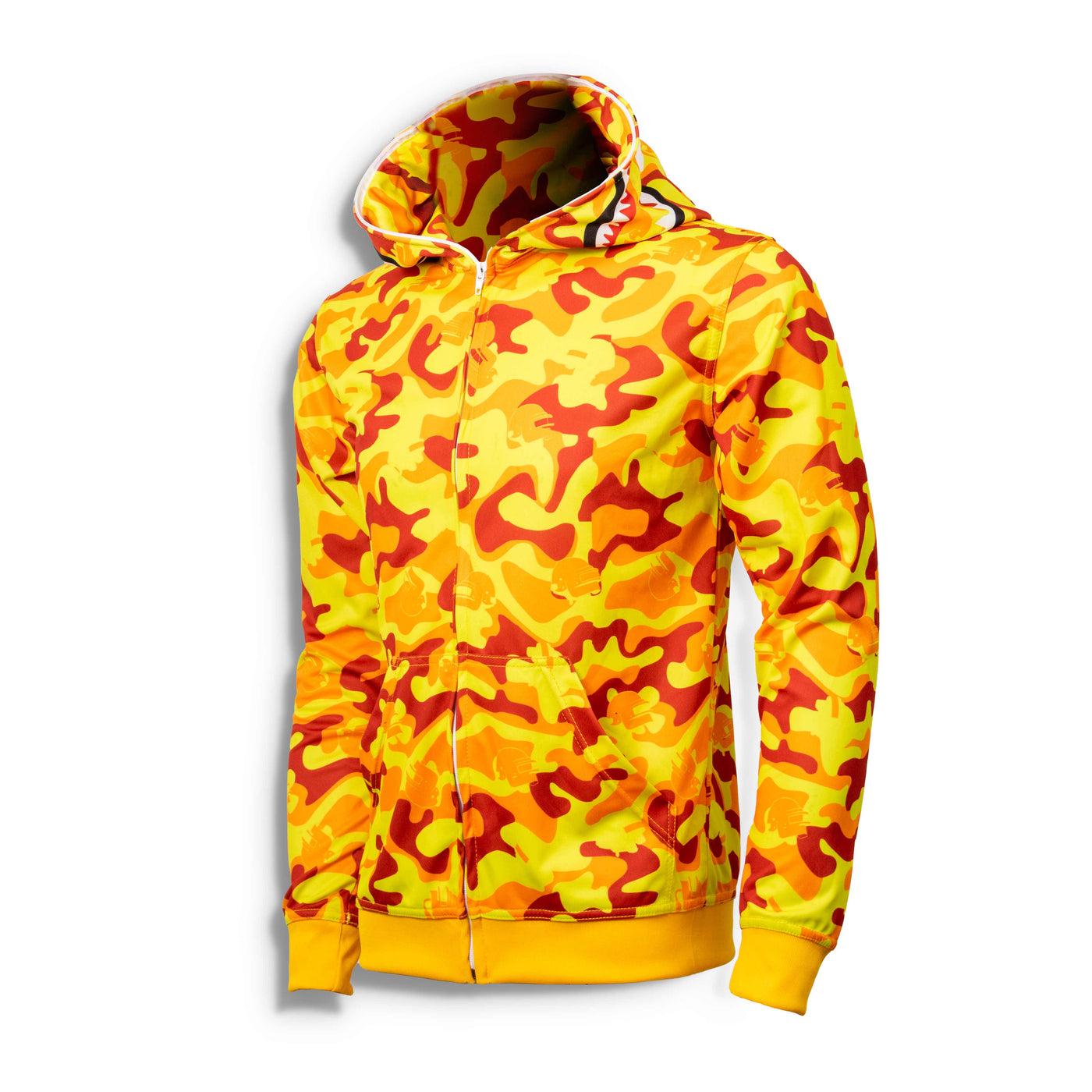 PUBG Bape Yellow Full Zipper Hoodie Set